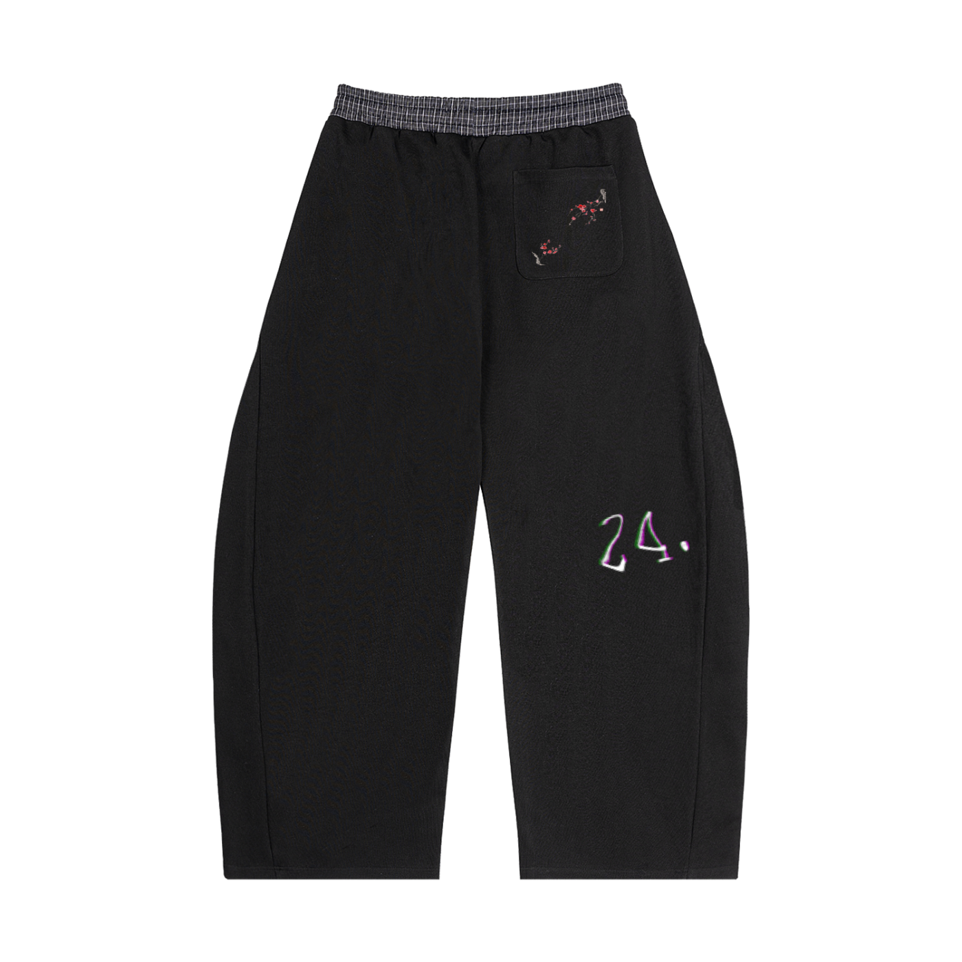 PLAID "24" SWEATPANTS
